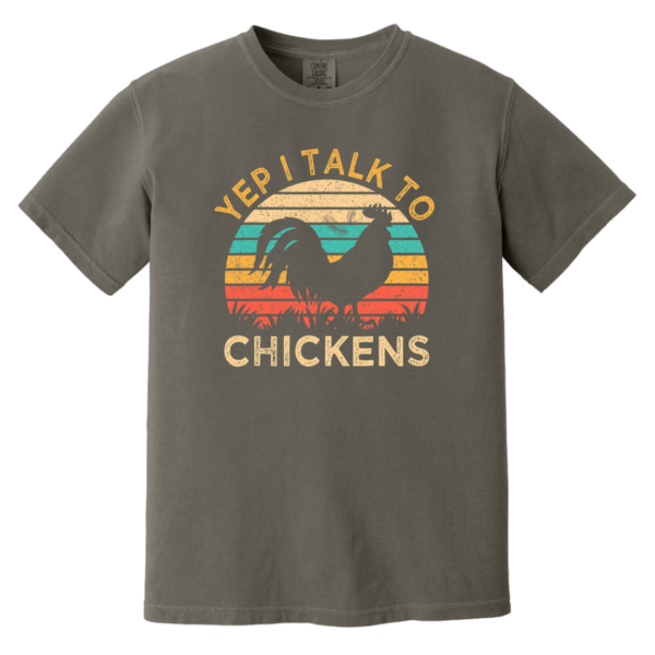 Chickens Vintage Funny Heavyweight Garment-Dyed T-Shirt